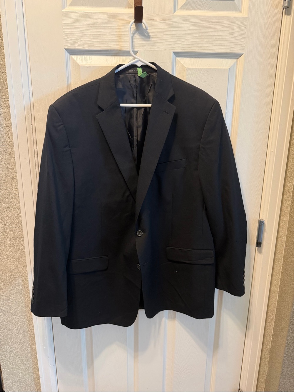 Chaps Men's Black Two-Button Sport Coat